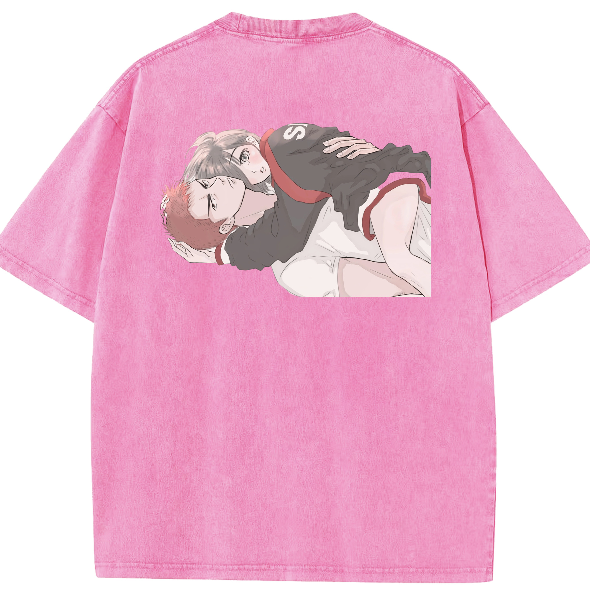 SLAM DUNK／スラムダンク 綿100% ヴィンテージ風 半袖Tシャツ（背面プリント）